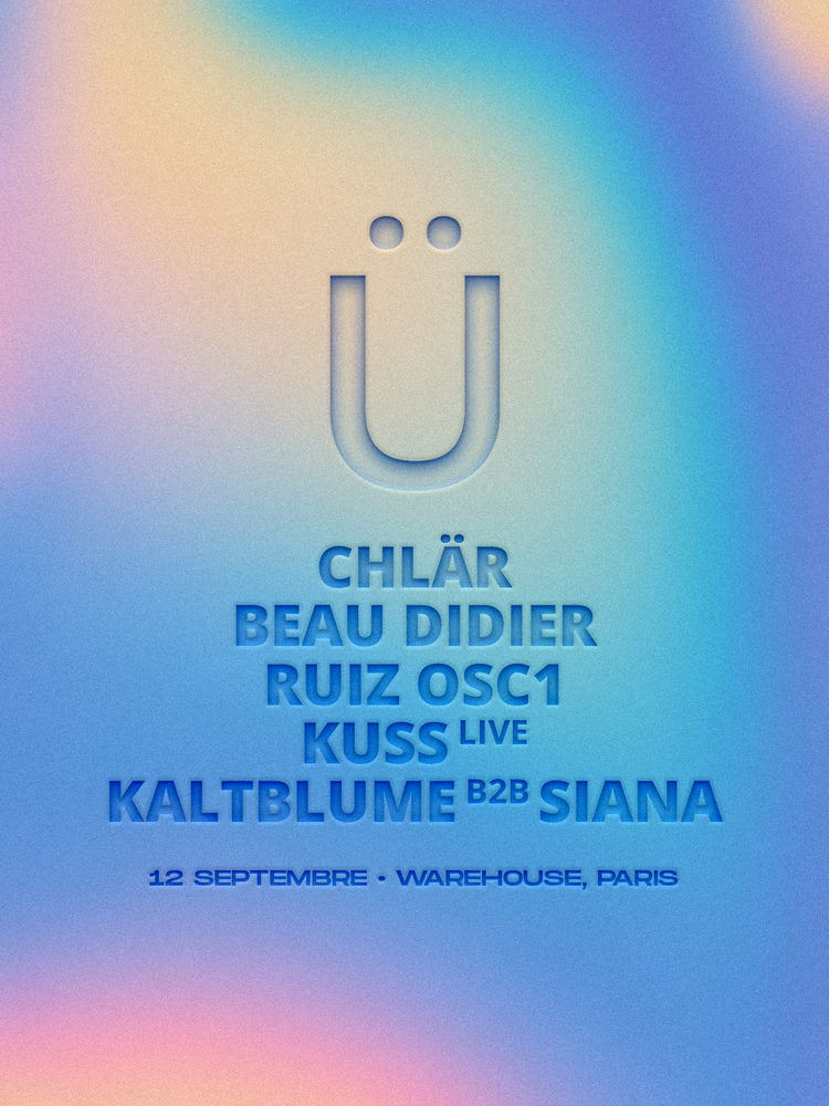 GRÜV 3 YEARS event poster